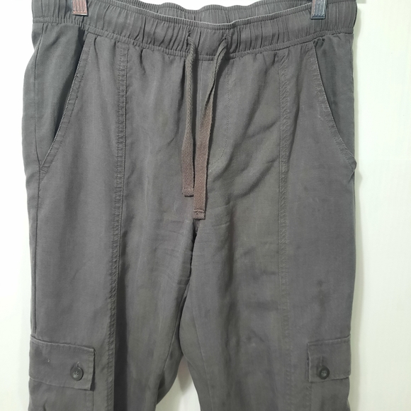 Cloth & Stone Pocket Joggers Women's Sz XSmall Charcoal Gray Elastic Waist - Picture 2 of 11